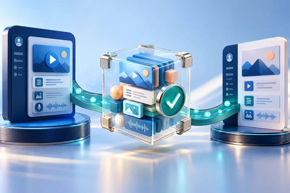 Compatible course package and platform illustration